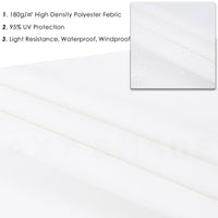 1 x RAW Customer Returns AXT SHADE Sun Sail Waterproof Triangular 5x5x5m Weather Protection Sun Protection PES Polyester with UV Protection for Terrace Balcony Garden-White - RRP €44.99