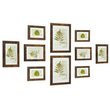 1 x RAW Customer Returns SONGMICS Photo Frames, Set of 10, Two 20 x 25 cm, Four 13 x 18 cm, Four 10 x 15 cm, MDF, Plastic Protection, Rustic Brown RPF310X01 - RRP €26.93