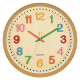 1 x RAW Customer Returns Foxtop Children s Wall Clock Without Ticking Sounds Modern Silent Children s Clock Colorful Clock for Boys Girls Children s Room Bedroom Kitchen Living Room School 30 cm - RRP €19.67