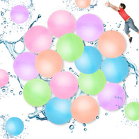 36 x Brand New Daover 12 Pack Reusable Water Bombs, Quick-Fill Silicone Water Ball for Children Adults, Reusable Silicone Water Bombs, Suitable for Summer Theme Parties, Pool Parties - RRP €253.44