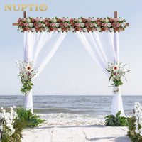 1 x RAW Customer Returns NUPTIO Wedding Flower Decorations for Tables 2 Pack 50cm Long Spring Flower Arrangements Artificial Centerpiece Elegant Dusty Rose Fake Flowers for Party Weddings Dining Table - RRP €32.96