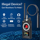 1 x RAW Customer Returns PNGOS Hidden Camera Detector Bug Detector RF Wireless, K18 Bug Finder Hidden Camera Detector, Used to Detect Hidden Camera, Wireless Devices, GPS, Listening Devices, Tracking Devices - RRP €36.99