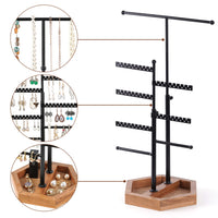 1 x Brand New QILICZ jewelry stand, earring stand, chain stand, 8 tier height-adjustable jewelry tree, watch stand, earring holder, jewelry holder, hexagon jewelry storage for necklaces, earrings, bracelets - RRP €29.75