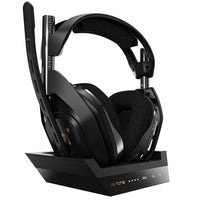 1 x RAW Customer Returns ASTRO Gaming A50, Wireless Gaming Headset with Charging Station, Dolby Audio, Game Voice Balance Control, 2.4 GHz Wireless, 9m Range, for Xbox Series X S, Xbox One, PC, Mac - Black Gold - RRP €249.94