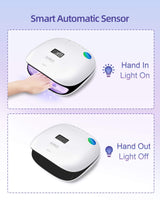 1 x RAW Customer Returns LED Nail Lamp, SUNUV 48W Professional UV Nail Dryer for Gel Polish Curing Light Machine, with Automatic Sensor and LCD Display for Home and Nail Salon, Valentine s Day Gift for Women - RRP €49.18