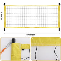 1 x RAW Customer Returns Garden Volleyball Net, Portable Professional Volleyball Net Replacement Parts Volleyball Net Set for Indoor Outdoor Pool Campus Swimming Pool - RRP €118.02