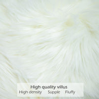 1 x RAW Customer Returns LIGICKY Faux Fur Cushion Cover Solid Color Plush Soft Artificial Fur Throw Pillow Case Decorative Square Cushion Cover for Sofa Bedroom Car, 45 x 45 cm White - RRP €15.12