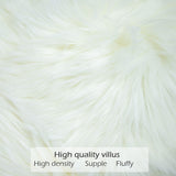 1 x RAW Customer Returns LIGICKY Faux Fur Cushion Cover Solid Color Plush Soft Artificial Fur Throw Pillow Case Decorative Square Cushion Cover for Sofa Bedroom Car, 45 x 45 cm White - RRP €15.12