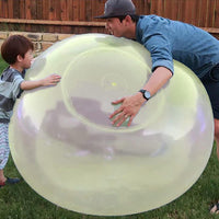 24 x Brand New Pack of 4 large water bubble ball water ball transparent bouncy balloon, inflatable water balloons, magic bubble ball balloons beach garden ball soft gum ball party outdoors small size  - RRP €168.96