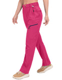 1 x RAW Customer Returns Mapamyumco Women s Trousers Stretch Outdoor Hiking Trousers Cotton Soft Jogger Drawstring Zip Pockets Jogging Bottoms Trekking Hoend and Lightweight Rose Red XS - RRP €33.26