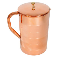 1 x RAW Customer Returns Zap impex luxury pure copper jug with 4 glasses of gold - RRP €49.99