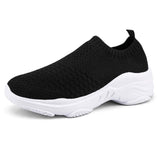 1 x RAW Customer Returns Hsyooes Walking Shoes Women s Sneakers Comfortable Running Shoes Lightweight Sneakers Arch Wedges Sports Shoes Fashion Street Running Shoes Fitness Breathable Casual Shoes Black A 37EU - RRP €23.99