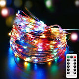 2 x RAW Customer Returns ZEEFO Colorful 20 m 200 LED fairy lights battery outdoor fairy lights for Christmas, bedroom, party, wedding - RRP €19.78