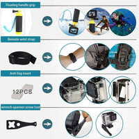 1 x RAW Customer Returns Homesuit Action Camera Accessory Kit 60-In-1 for GoPro Hero 12 11 10 9 8 7 6 5 Session 4 3 3 2 1 Black Silver Insta360 GO 2 SJ4000 SJ5000 SJ6000 DJI OSMO Action DBPOWER AKASO Xiaomi Yi APEMAN Blue - RRP €37.3