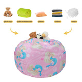 1 x RAW Customer Returns Bean Bag for Kids Toy Storage Large for Girls Storage Nursery Bag Only,Mermaids - RRP €24.28