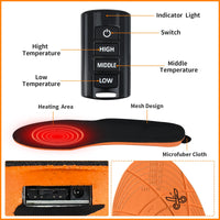 25 x RAW Customer Returns Hereneer Heated Insoles, Heated Thermal Sole with Wireless Remote Control, USB Rechargeable Heated Shoe Insoles, 3 Levels Adjustable Temperature, Size Can Be Cut, 41-46  - RRP €932.5