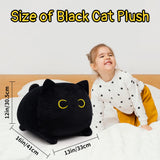 1 x RAW Customer Returns Desdfcer Black Cat Plush Toy, 41CM Black Cat Cuddly Toy Stuffed Animal Pillow Toy, Soft Plush Cat Stuffed Toy Doll Gift for Children - RRP €26.2