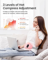 1 x RAW Customer Returns iDOO Period Heat Belt, Heating Pad Wireless, Electric Heat Belt with 3 Temperature Modes and Massage Modes, Abdomen Heat Belt with Auto-OFF, Women s Gifts for Mom, Girlfriend, Mother s Day, Pink - RRP €25.99