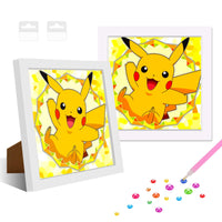 2 x Brand New NAIMOER Cartoon Diamond Painting Kits with Frame, Framed Anime Diamond Painting for Kids Adults, 5D Cartoon Diamond Painting Adults Mosaic DIY Craft for Home Decor 8x8inch - RRP €40.8