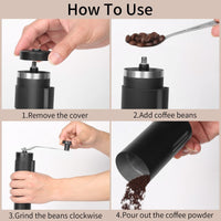 1 x RAW Customer Returns Sequpr Manual Coffee Grinder Stainless Steel Hand Coffee Grinder with Ceramic Grinder Hand Mill Coffee Coffee Bean Grinder Manual Coffee Bean Grinder for Espresso French Coffee - RRP €14.03