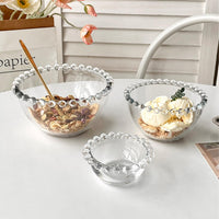 1 x RAW Customer Returns HolaJia Glass Bowls, Set of 3, Small Bowls for Kitchen, Dessert Bowls for Candy, Ice Cream, Snacks, Salad, Side Dishes. Serving Bowls, Nesting Bowls for Dipping, Preparing - RRP €28.26