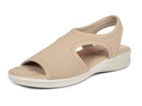 1 x RAW Customer Returns Aerosoft women s sandals Stretch 05, extra light and with all-round stretch Beige, numeric 40  - RRP €50.36