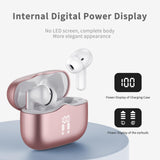 1 x RAW Customer Returns Bluetooth Headphones, Headphones Wireless Bluetooth 5.3 In Ear Headphones with 4 ENC Mic, Wireless Headphones Deep Bass 40Hr Wireless Earbuds Noise Cancelling, IP7 Waterproof, LED Display, Rose Gold - RRP €29.75