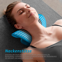 2 x Brand New Anzorhal Neck Massager Neck Shoulder Massage Pillow Cervical Traction Device Pain Relief Head Neck for Neck Pain Blue  - RRP €61.98