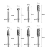 1 x RAW Customer Returns Tungsten steel milling cutter, SPTA 8-piece milling cutter 6mm shank bit for wood metal marble carving, grinding, engraving etc., drilling tools, suitable for drill, multi-function tool -CTBSET - RRP €32.99