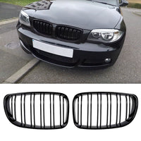 1 x RAW Customer Returns Gangying E81 Front Bumper Grill Grille for BMW 1 series E81 E82 E87 E88 Front Bumper Grille Gloss Black Kidney 2008-2013 Double Grille Grill - RRP €44.36