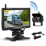 1 x RAW Customer Returns Hikity Rear View Camera Wireless Digital Rear View Camera Radio Set with 7 Inch LCD Monitor Waterproof Night Vision Rear Radio Wireless, Camera for Motorhome Caravan Truck Bus Van 12-24 Volt  - RRP €79.99