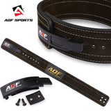 1 x RAW Customer Returns AQF Powerlifting Belt Lever Buckle, 4 Wide Thick 10mm Cowhide Gym Belt Men, Weight Lifting Belt, Bodybuilding Gym Belt for Powerlifting, Fitness Gym - RRP €40.39