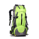 1 x RAW Customer Returns MYMM 50L Backpack, Ideal for Outdoor Sports, Hiking, Trekking, Camping Travel, Climbing. Waterproof Mountaineering Bag, Travel Climbing Daypacks Green  - RRP €37.99