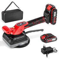 1 x RAW Customer Returns Tile vibration device, battery-powered tile vibrator, tiling machine with 5 speed settings, 130 mm suction cup, tile vibrator for 0.2-1.2m tiles, wall tiles including 2 batteries  - RRP €69.56