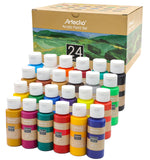 1 x RAW Customer Returns Artecho acrylic paint set 24x59 ml, acrylic paint set, waterproof and lightfast, quick drying, ideal for canvas, paper and fabrics. - RRP €29.23