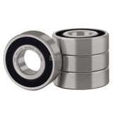 1 x RAW Customer Returns XiKe 6202-2RS Ball Bearing 15x35x11mm Pre-Lubricated Chrome Steel Double Rubber Seal, 6202RS Deep Groove Ball Bearing with Seals, Pack of 4 - RRP €26.4