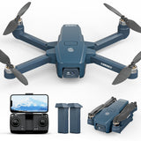 1 x RAW Customer Returns Drones with Professional 4K Camera, Foldable Drone with 2 Cameras, 5GHz WiFi Transmission Drones for Adults, Brushless Motor, Altitude Hold and Headless Mode for Beginners, 2 Modular Batteries - RRP €99.99