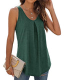 1 x RAW Customer Returns WIHOLL Women s Summer Tank Top, Sleeveless, V-Neck, Green, S - RRP €24.0