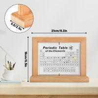 1 x RAW Customer Returns Periodic Table with Real Elements, 360 Rotating Acrylic Periodic Table with 83 Real Element Samples, Periodic Table for Teaching Tool Crafts, Gift for Teachers Students Children 21 x 16 x 5.5cm  - RRP €40.33