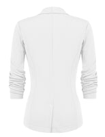 1 x RAW Customer Returns UNibelle Women s Casual Blazer 3 4 Sleeve Open Front Jacket Sporty Elegant Sweatblazer Business White M - RRP €35.28