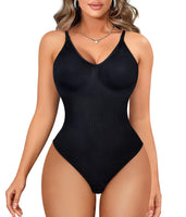 1 x RAW Customer Returns Junlan Shaping Bodysuit Seemless Bodysuit Women s Shaping Bodysuit Women s Bodysuit Slimming Underwear Shaper Shaping Shapewear Adjustable Shoulder Strap XS-S, Black  - RRP €25.56