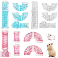 1 x Brand New Hamster Tubes Tubes for the Tunnel Hamster DIY Tunnel Toy Set Transparent Connection Track for Small Animal Cage External Accessories DIY Hamster Tunnel Module - RRP €28.5