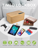 1 x RAW Customer Returns iDiskk Timed phone lock box, Timer Safe Box for Unplugging Phones, Video Games, Self Check Timer Safe Box Storage Container - RRP €49.99