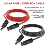 1 x RAW Customer Returns IJIAMY solar cable 6mm 4mm , solar cable extension 1 2 3 5 10M, solar cable extension cable with sockets and plugs for photovoltaic solar systems red black 6mm 10M - RRP €55.99