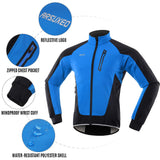 1 x RAW Customer Returns Lixada Men s Cycling Jacket, Waterproof Windproof Thermal Fleece Cycling Jersey MTB Cycling Running Autumn Winter Jacket Coat for Cycling Running Mountaineering - RRP €34.99