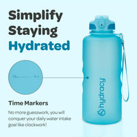 1 x RAW Customer Returns Hydracy Drinking Bottle with Straw and Time Marker - 2L Water Bottle - BPA-Free Drinking Bottle - Leak-Proof Sports Bottle - Condensation-Free for Sports and Outdoor - RRP €27.97