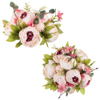 1 x RAW Customer Returns NUPTIO Pink Peony Flowers for Centerpieces 2pcs 24cm Artificial Flowers Balls for Centerpieces Fake Silk Bridal Arrangement Bouquet Wedding Party Table Living Room Decorations - RRP €22.72