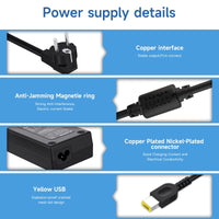 1 x RAW Customer Returns 135W Charger Power Supply for Lenovo ideapad Legion Y40 Y50-70 Y50-80 Z710 Y700 Y520 720 15ikb Thinkpad T440p T450p T540 T540p T470p T460p T530 T560 W540 P50 ADL135NDC3A Laptop PC 20V 6.75A - RRP €24.95