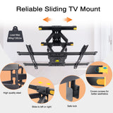 1 x RAW Customer Returns FORGING MOUNT Max.VESA 600x400mmTV wall mount swivel and tilt for 37-75 inch TVs, Movable design for TV centering, Holds 60 kg, VESA 100x100mm to 600x400mm - RRP €20.16