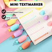 2 x RAW Customer Returns Dianelhall 24 Pieces Mini Highlighter Set Cute Carrot Shaped Highlighters Kawaii Mini Highlighters with Assorted Pastel Colors Cartoon Highlighter Pens for Diary Journal School Office - RRP €30.24